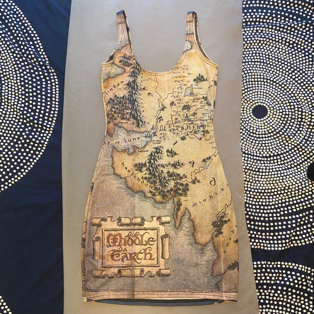 Middle Earth Map Dress
